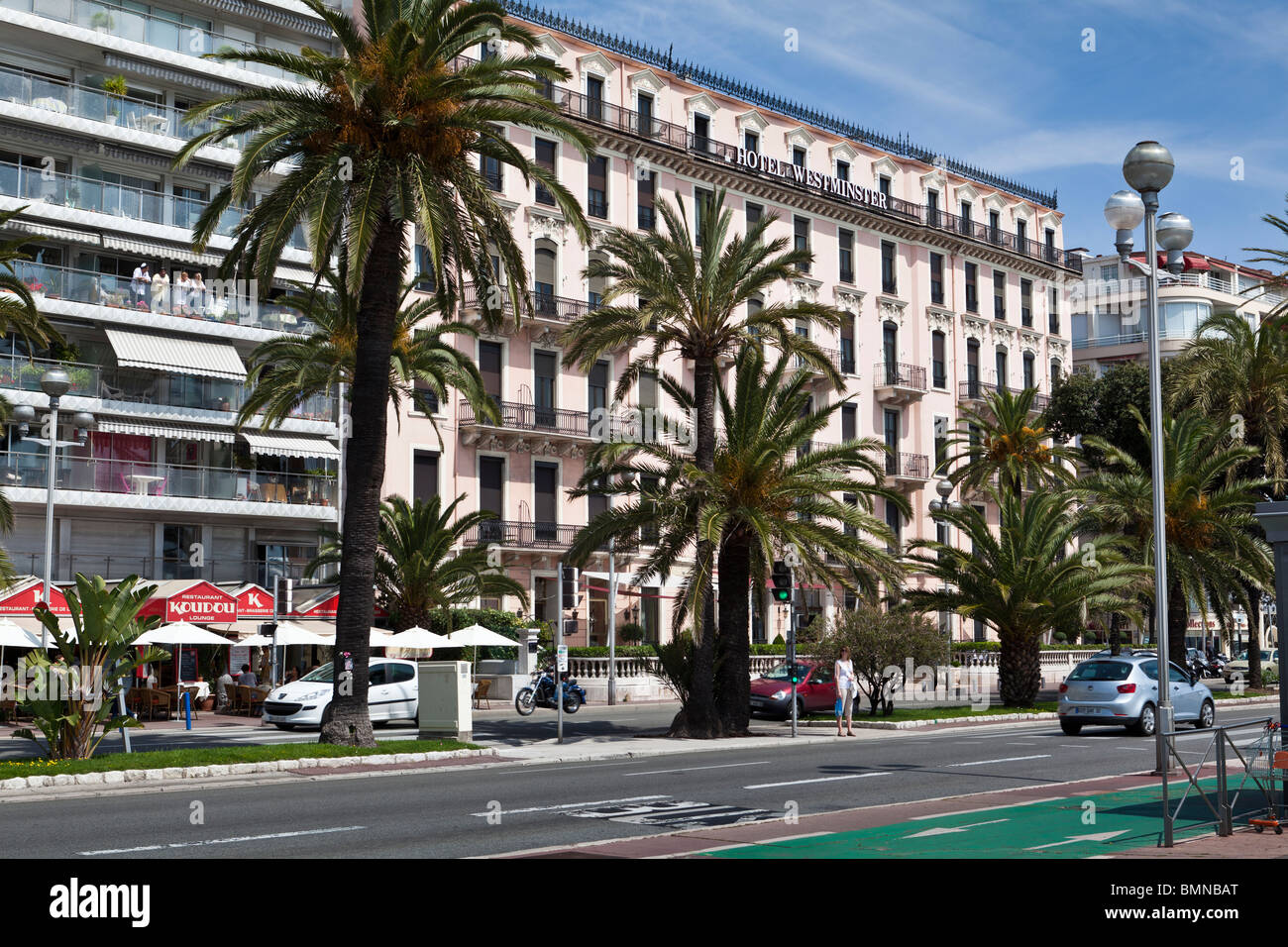 Hotel Westminster,Promenade des Anglais,Nice,Cote D'azur,France Stock Photo