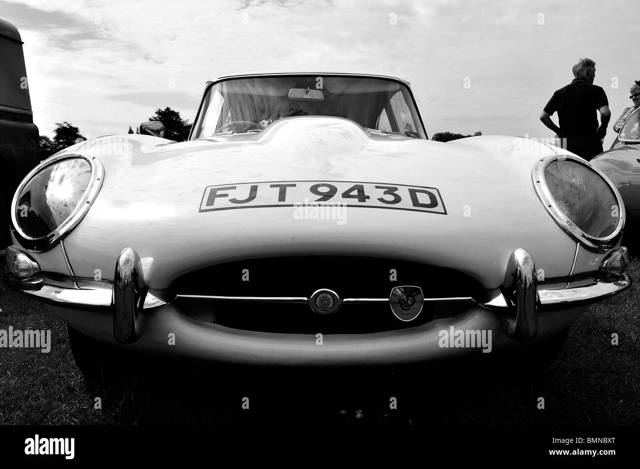 Jaguar E-type at Classic Car Show in Luton 2010 Stock Photo