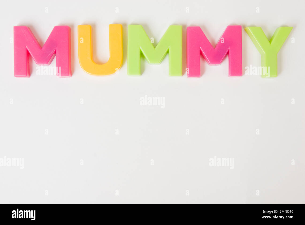 colourful-toy-magnetic-alphabet-letters-spell-mummy-stock-photo-alamy