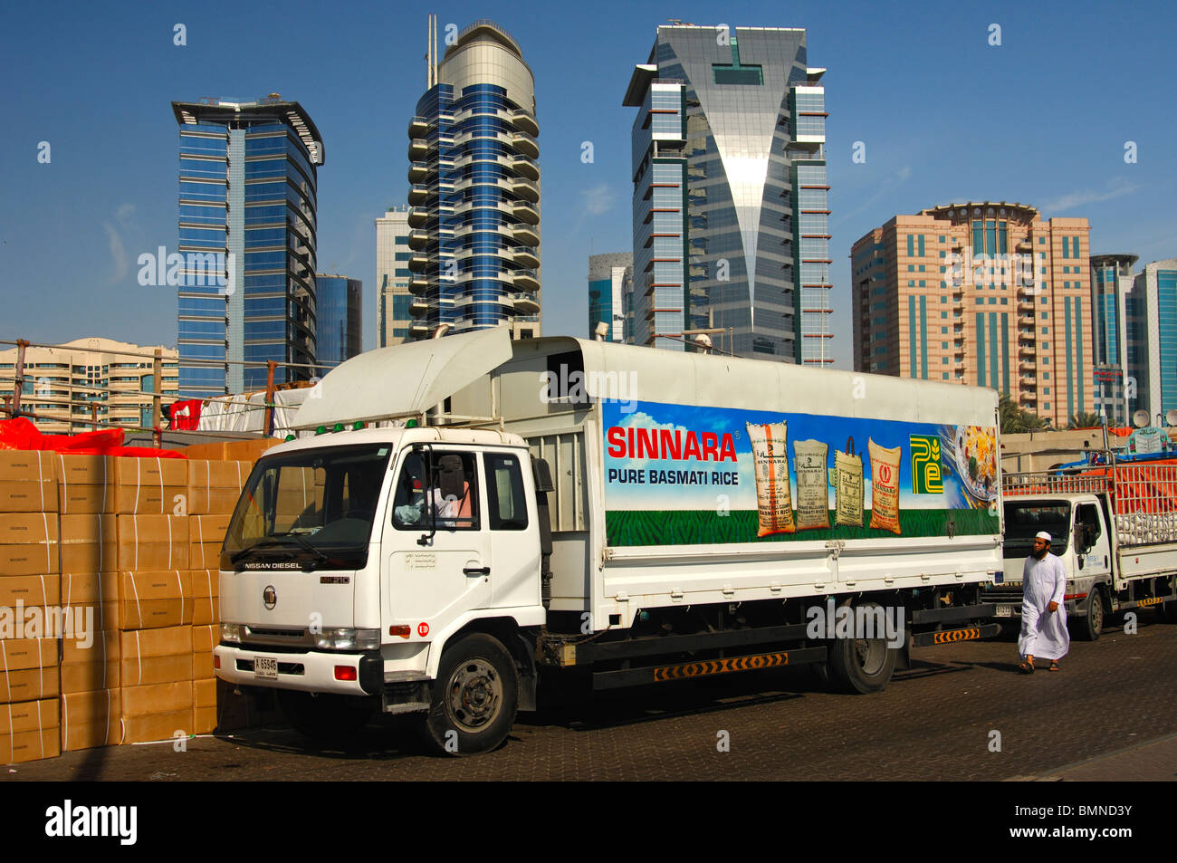 Truck Of The Company Sinnara Traders LLC RICE In The Port Of Dubai