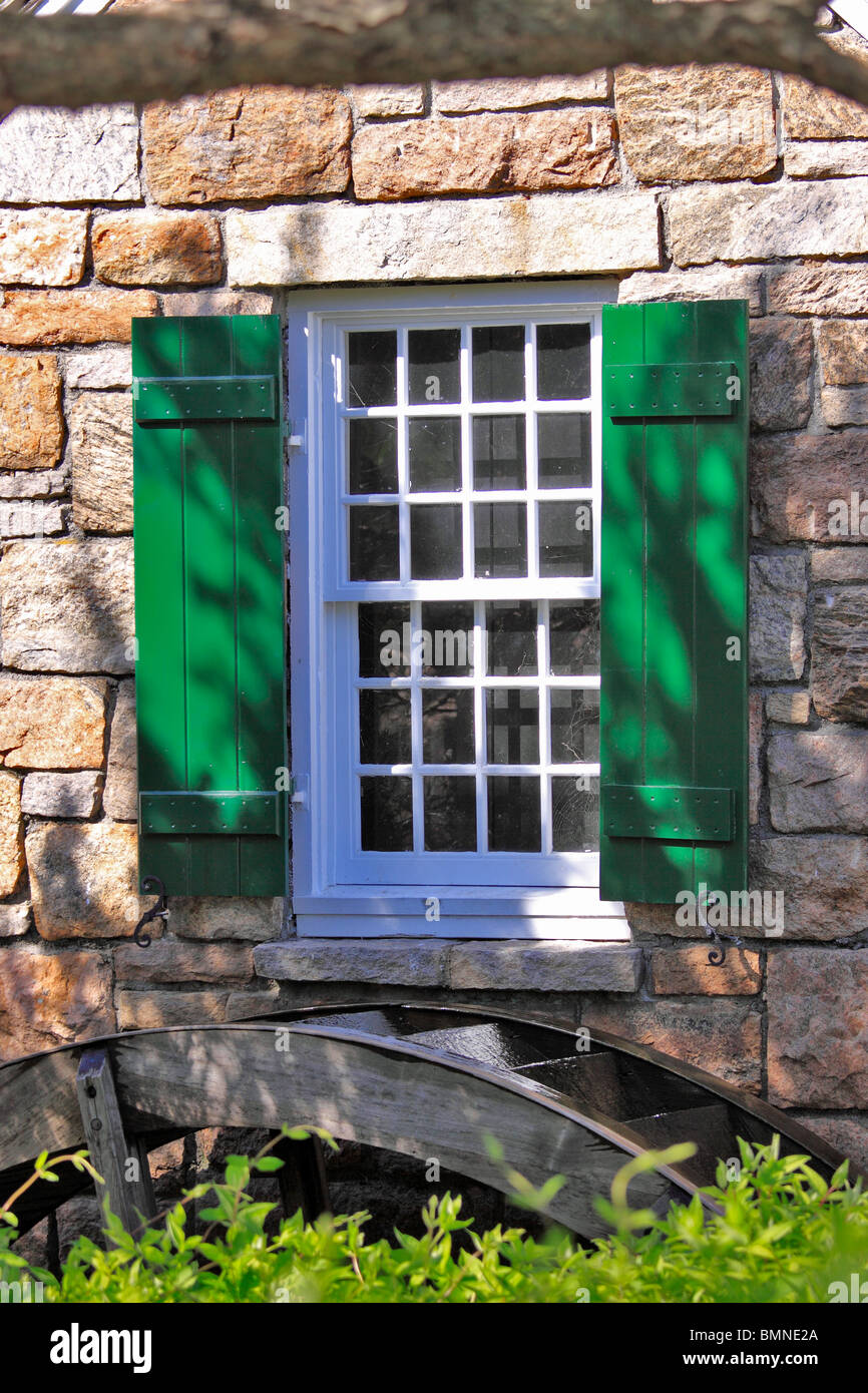 Grist mill window, Long Island, NY Stock Photo - Alamy