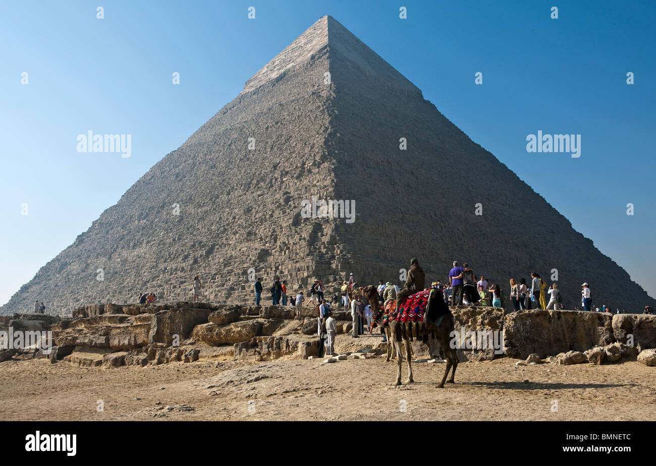 Egypt, archaeological site of Giza, the Keope pyramid Stock Photo