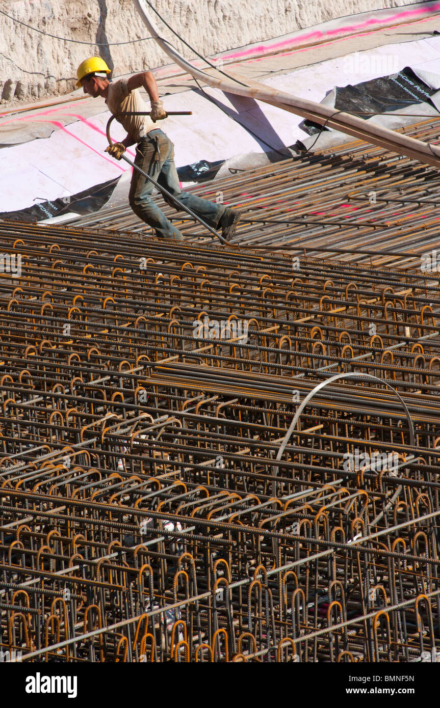 Large scale construction site at Salzburg railway station, Austria