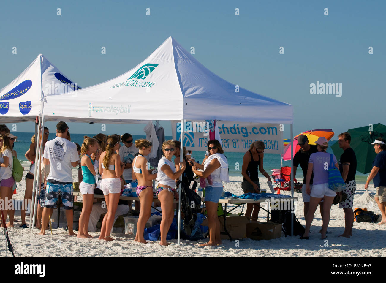 Beach volleyball tournament Siesta Key Sarasota Florida Stock Photo Alamy