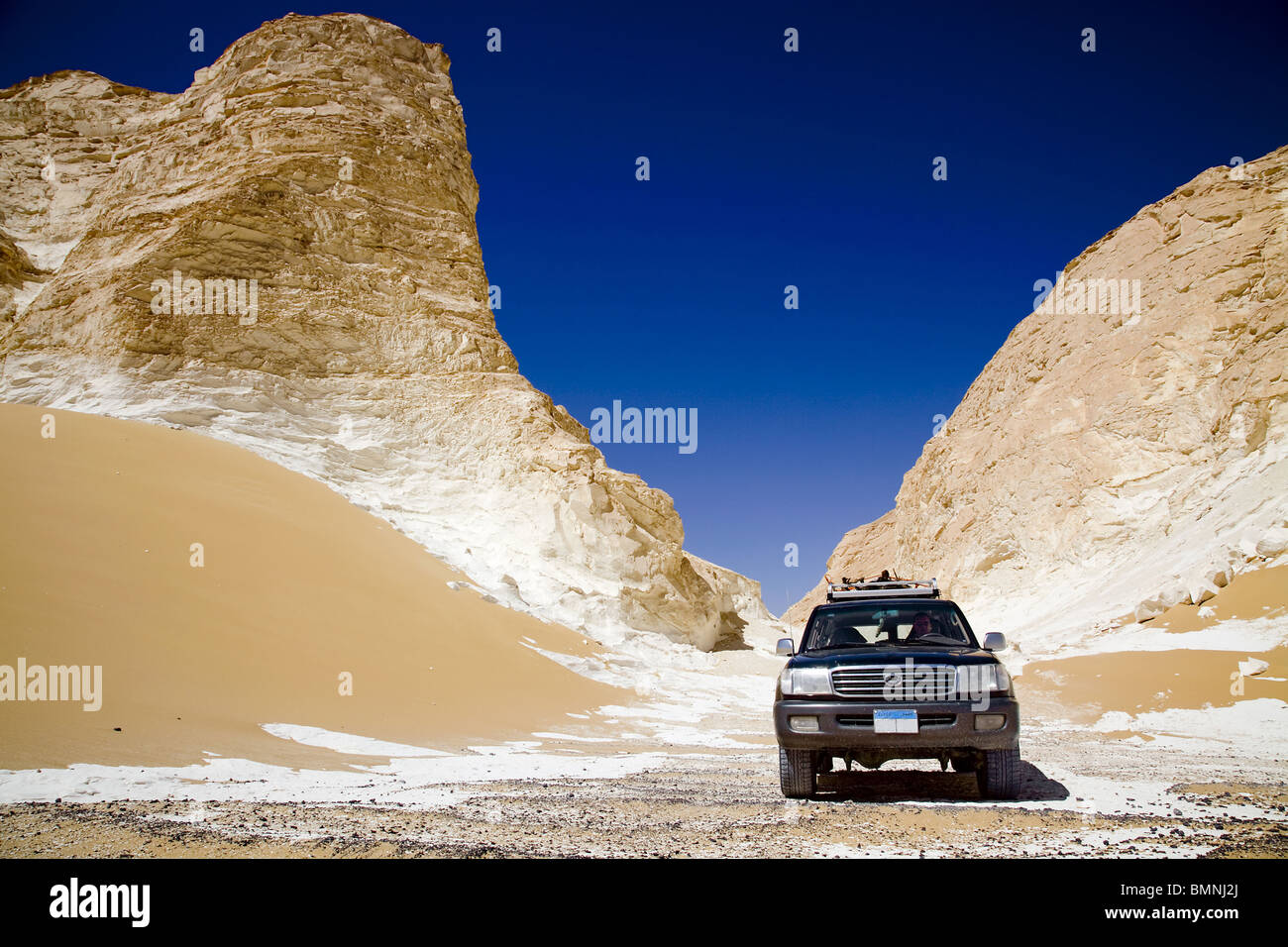 White desert. Sahara desert. Egypt Stock Photo