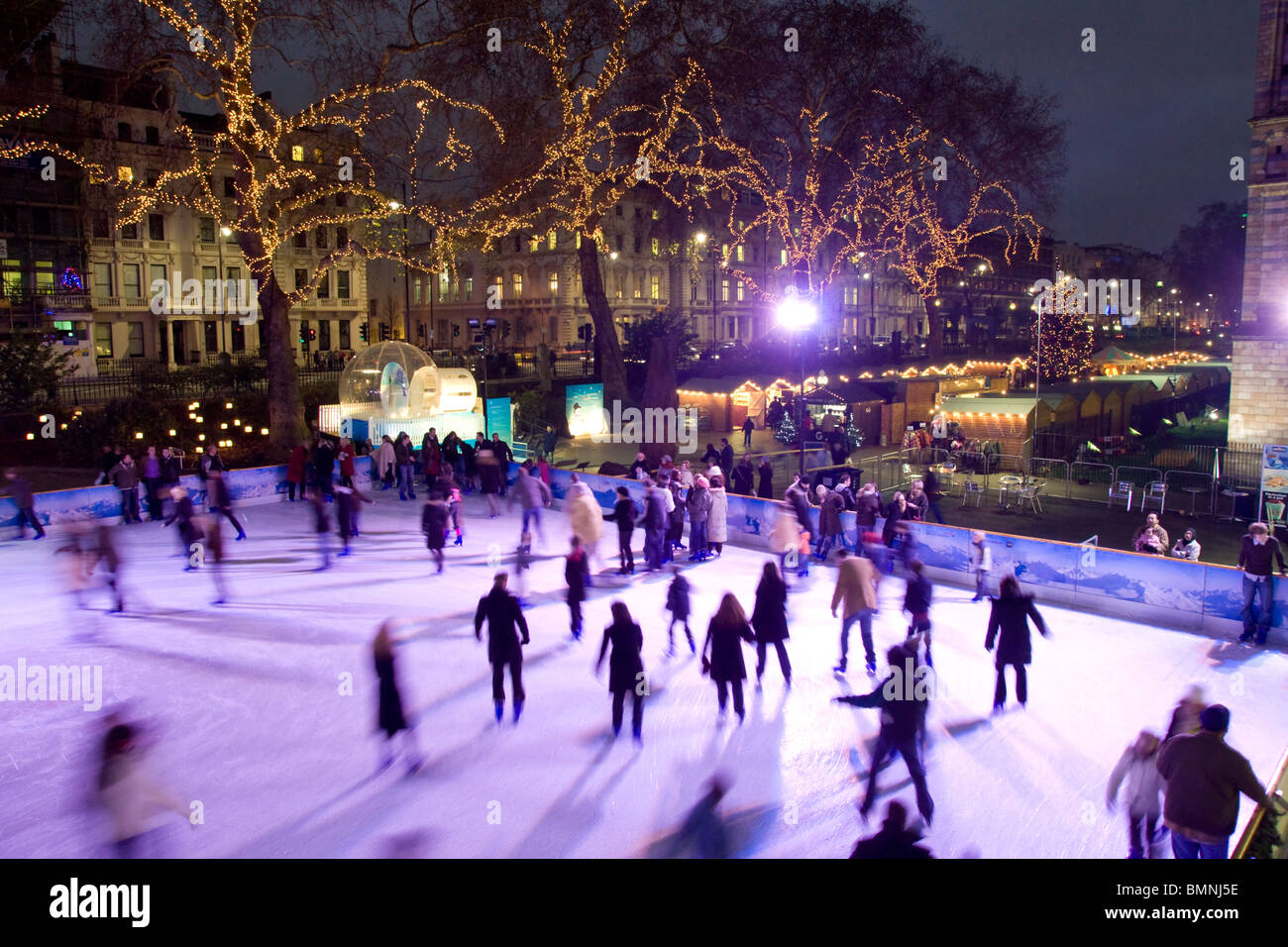 London, Natural History Museum Ice Skating Stock Photo Alamy