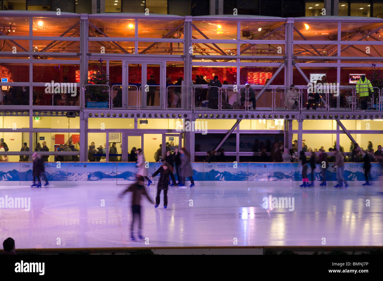 London, Natural History Museum Ice Skating Stock Photo Alamy