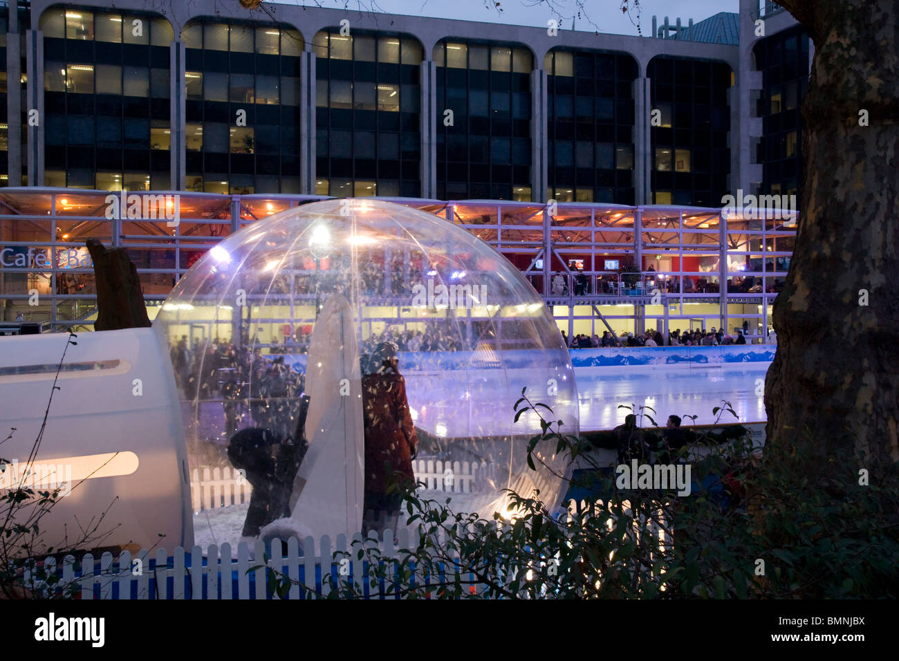 London, Natural History Museum Ice Skating Stock Photo Alamy