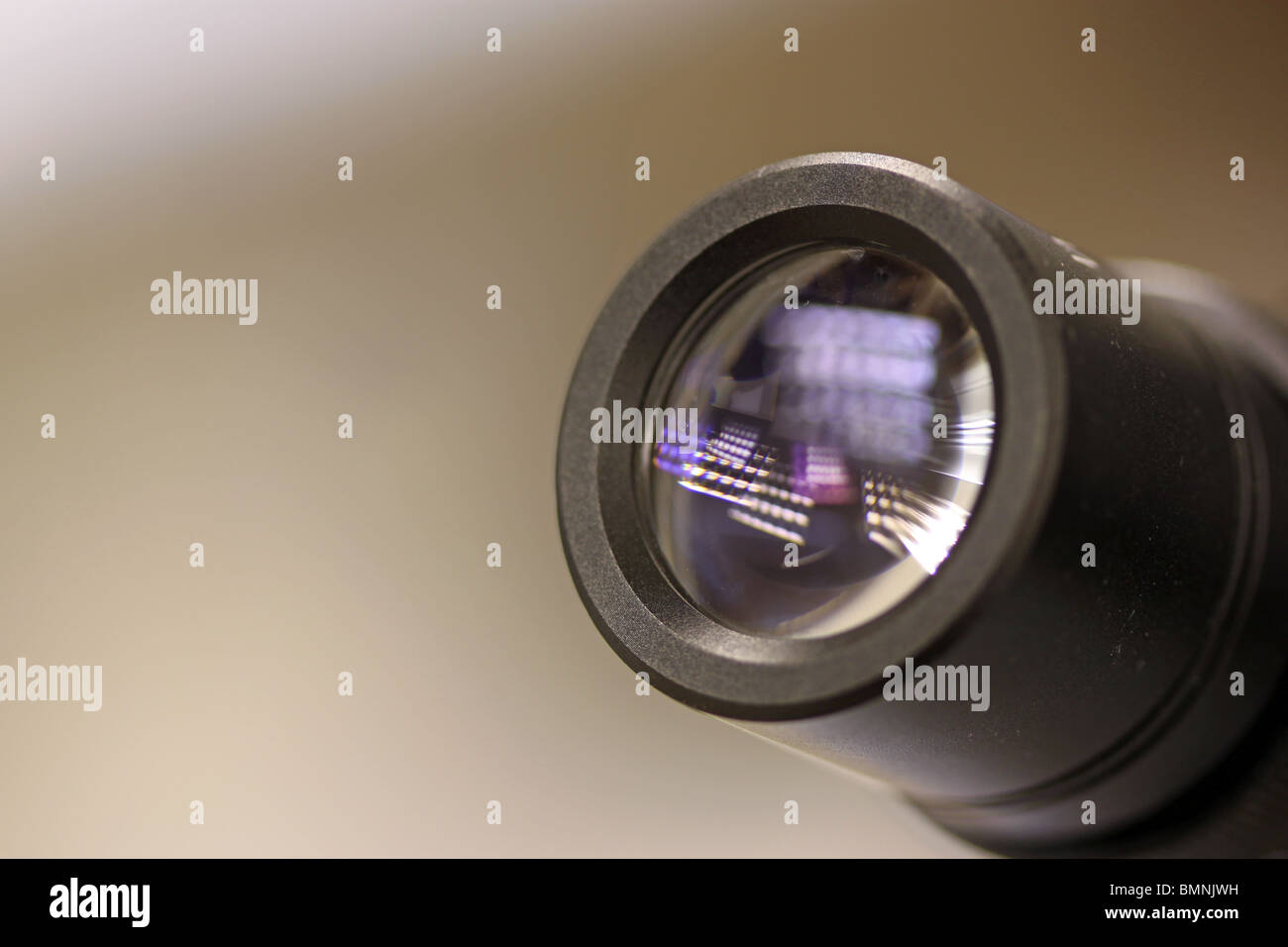 close up photograph of microscope eyepiece lens Stock Photo Alamy