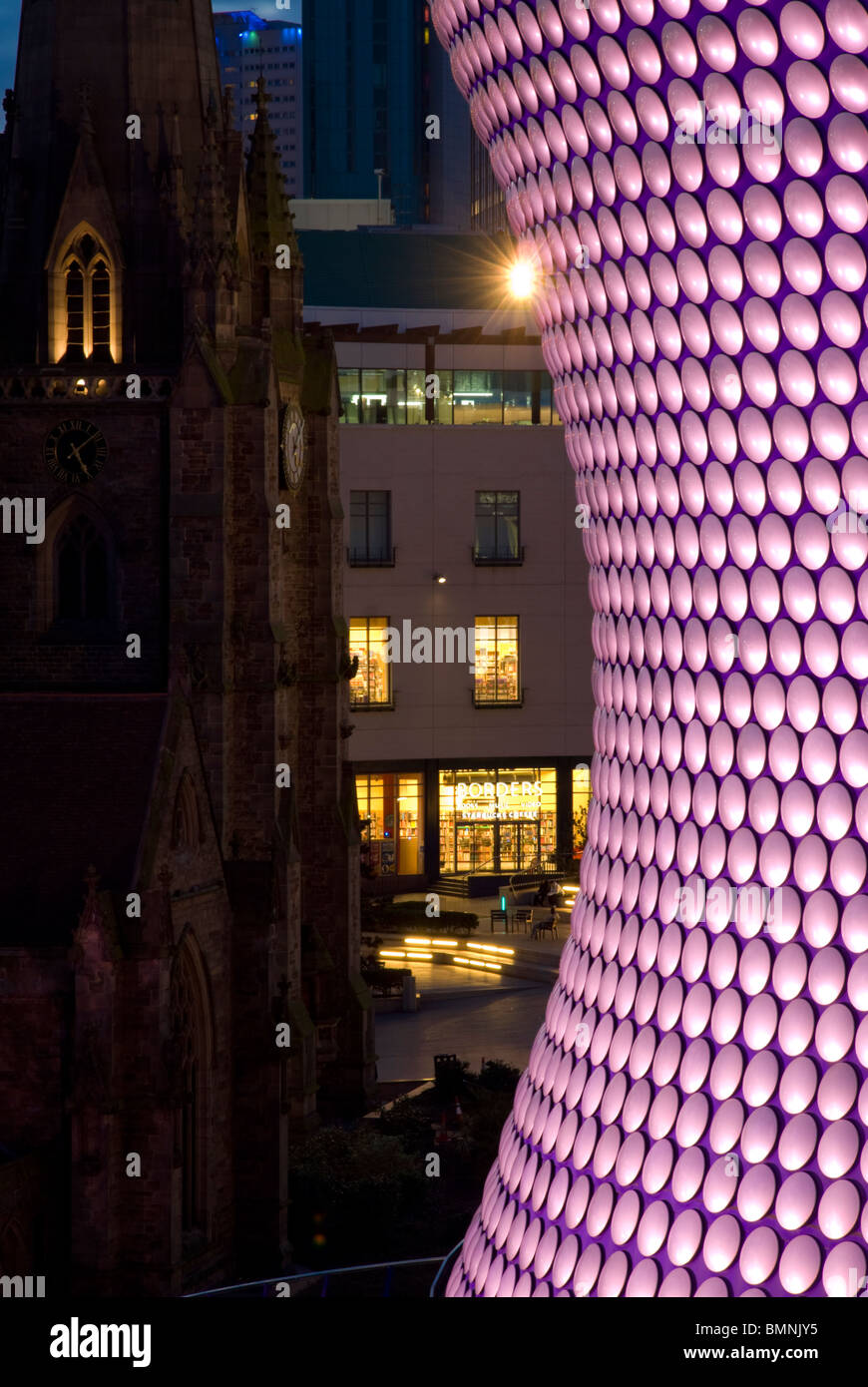 Birmingham Selfridges Dusk Stock Photo