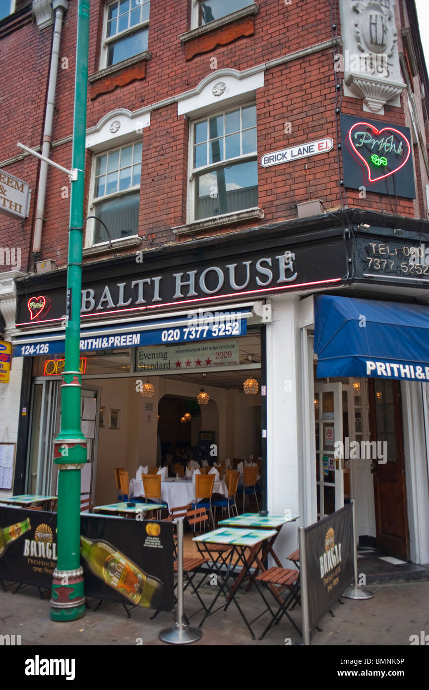 London, England, UK, Pakistani Asian Restaurant, Bricklane Road Stock Photo