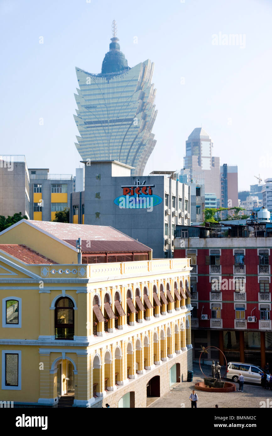Asia, China, Macau, Gran Lisboa Casino Stock Photo