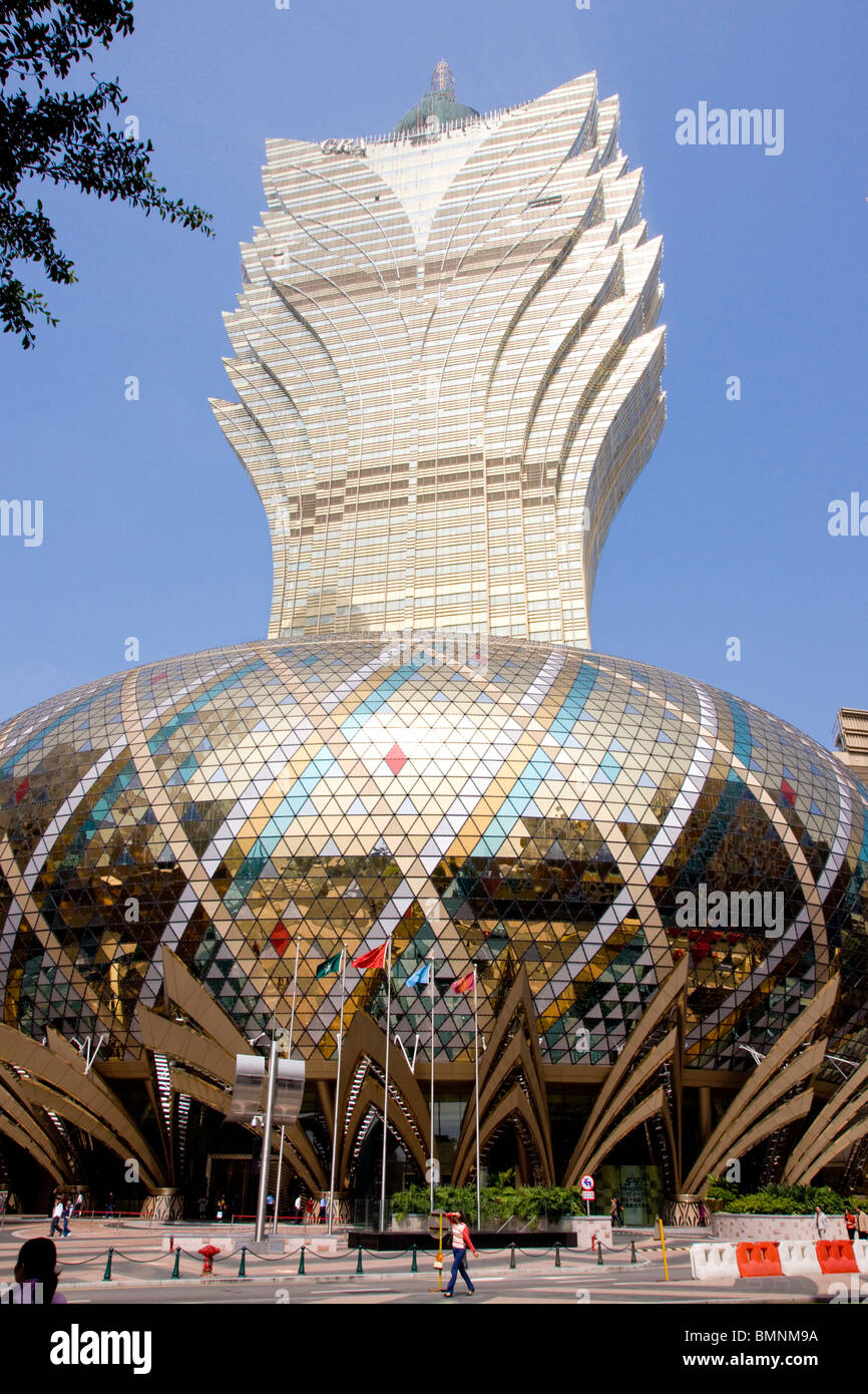 Asia, China, Macau, Gran Lisboa Casino Stock Photo