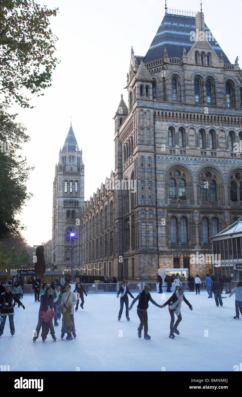 Natural History Museum Ice Skating Stock Photo Alamy