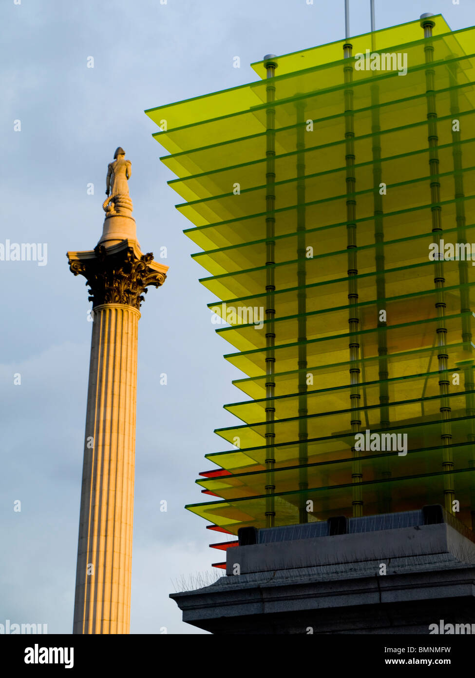 Europe, Uk, England, London Trafalgar Square Sculpture Stock Photo