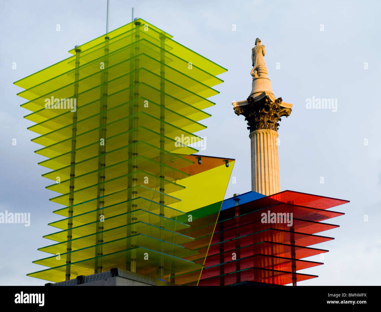 Europe, Uk, England, London Trafalgar Square Sculpture Stock Photo