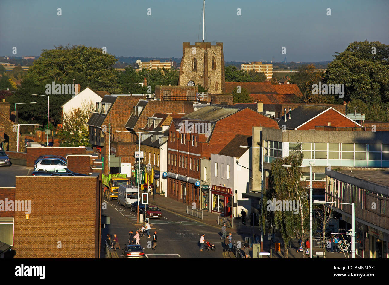 WaltononThames, Town Center Stock Photo Alamy