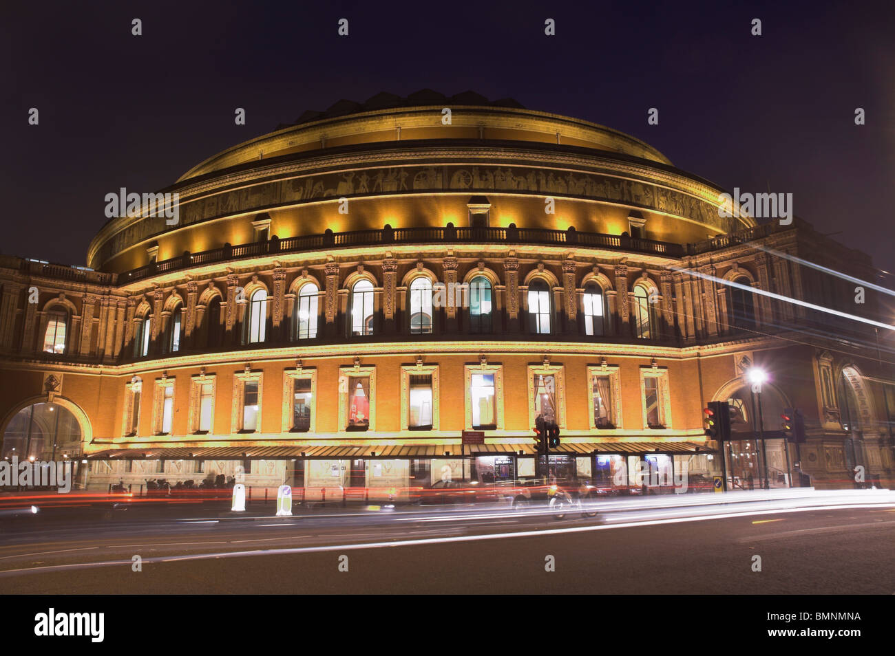 London, Royal Albert Hall At Dusk Stock Photo