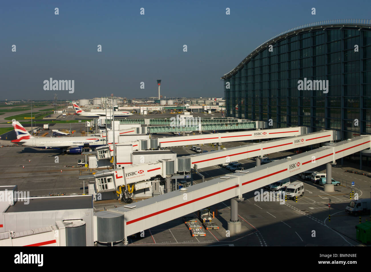Heathrow Airport Terminal 5 Stock Photo Alamy
