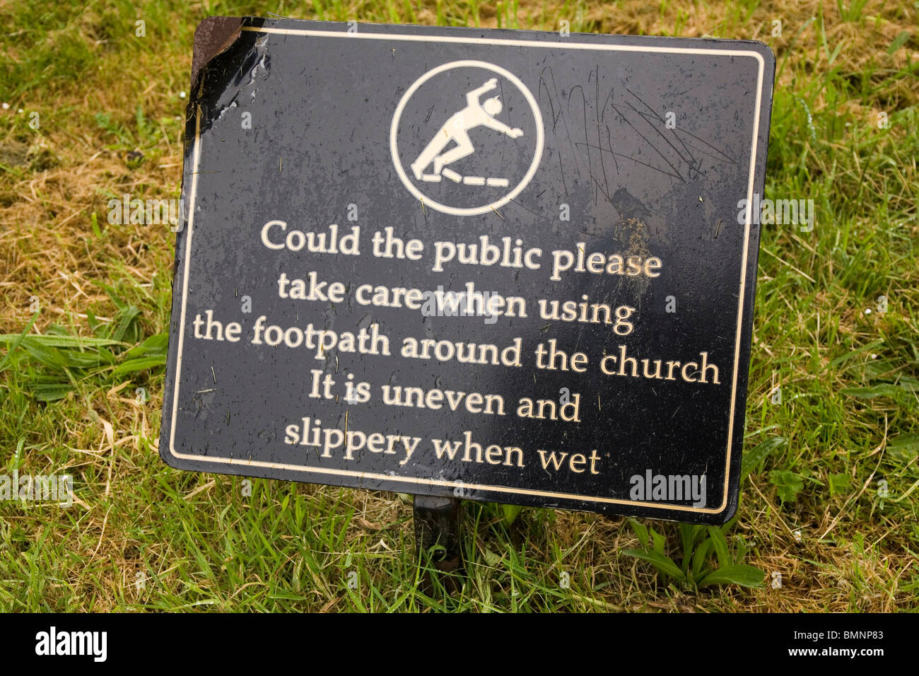 Path Slipping Slipping sign hi-res stock photography and images - Alamy