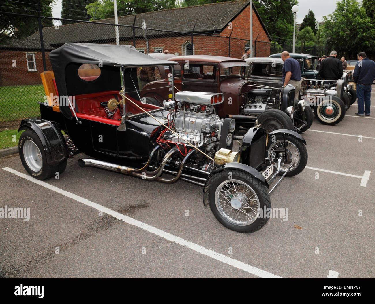 Hot Rod car rally. Stock Photo