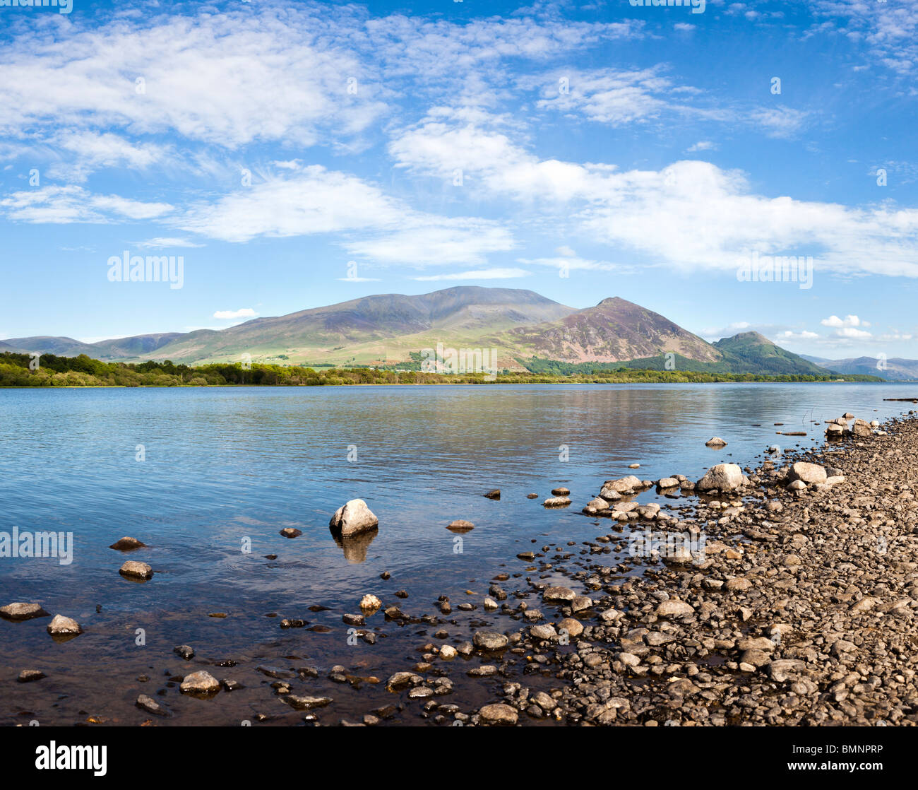 Skiddaw mountain in the Lake District UK above Bassenthwaite Lake Stock Photo