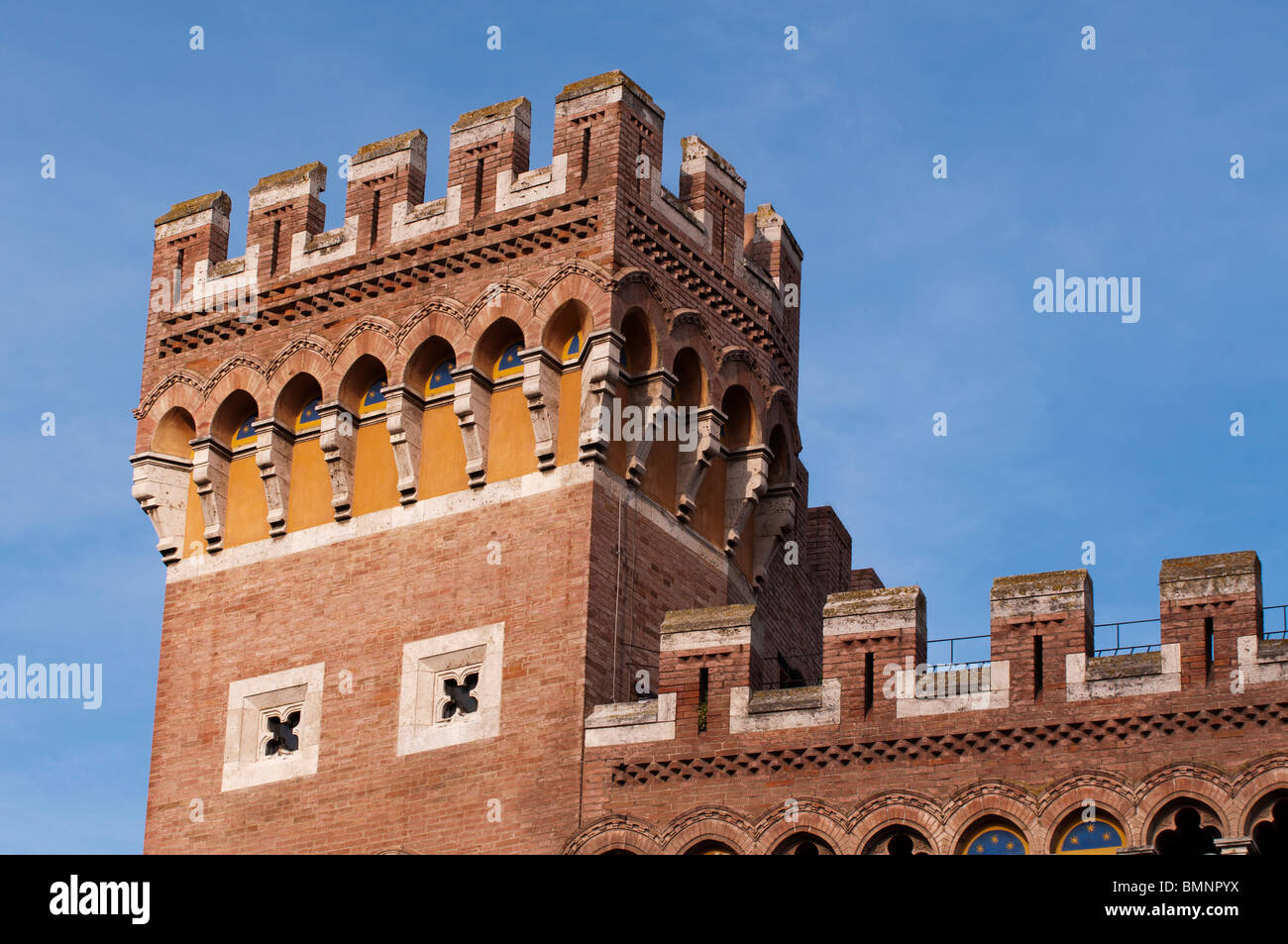 Palazzo Aldobrandeschi, Grosseto,Italy Stock Photo