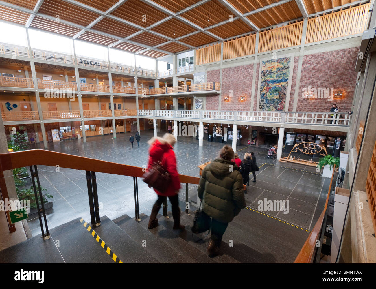 Interior view of the townhall of Kiruna Stock Photo - Alamy