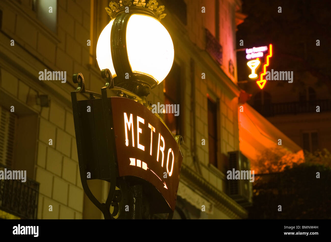 Paris, Metro Lamarck Stock Photo Alamy