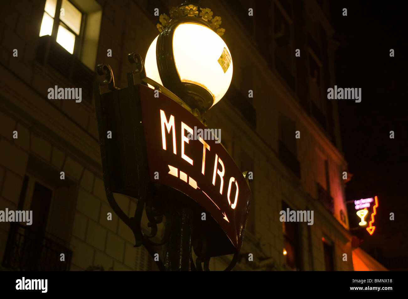 Paris, Metro Lamarck Stock Photo Alamy