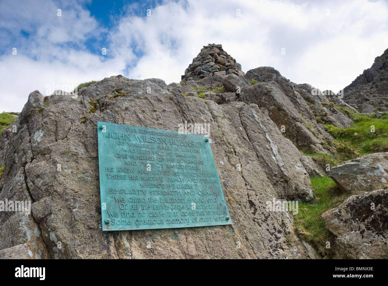 Robinson's Cairn on Pillar, Lake District Stock Photo