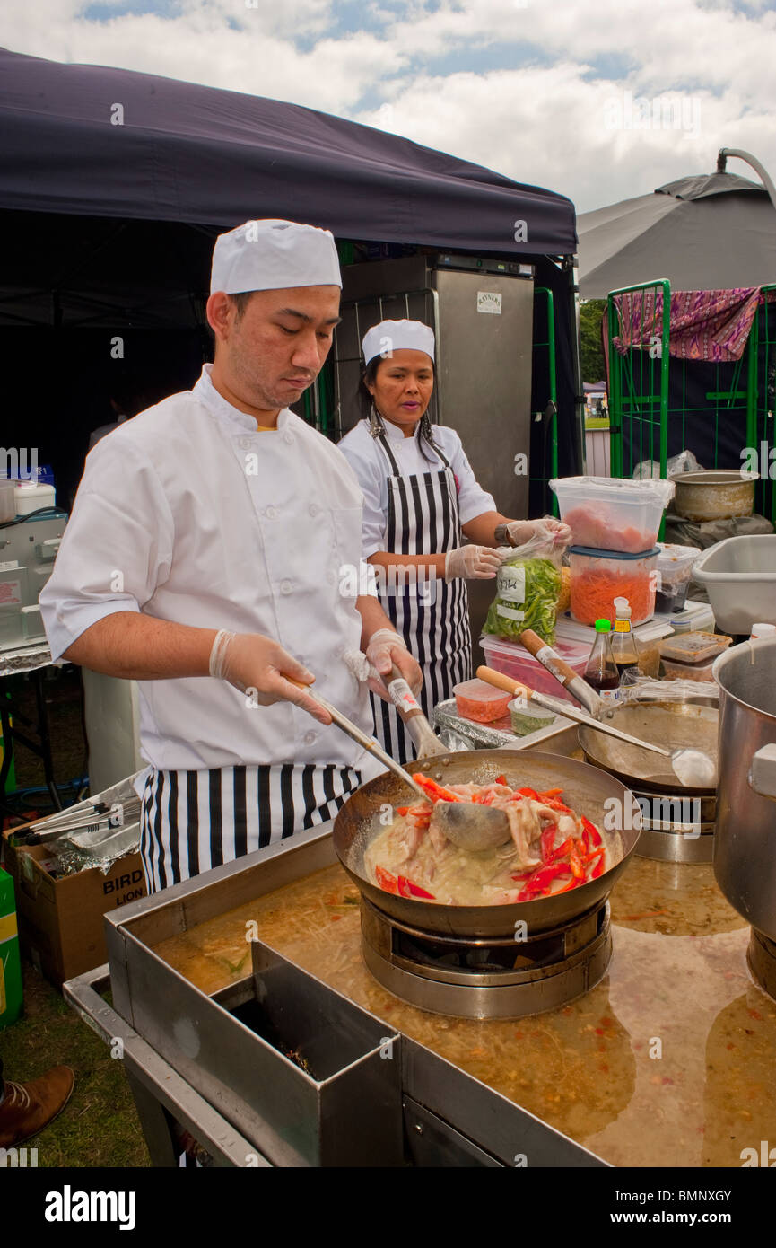 Man Cooking at "The Thai Festival London", Asian Food Festival, UK