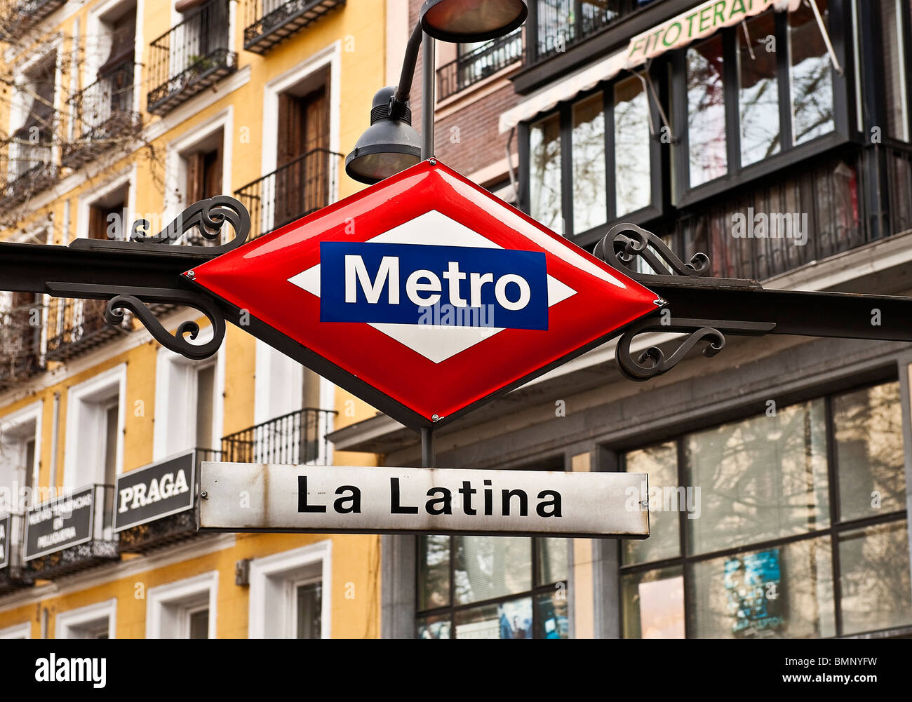 La Latina metro stop, Madrid, Spain Stock Photo