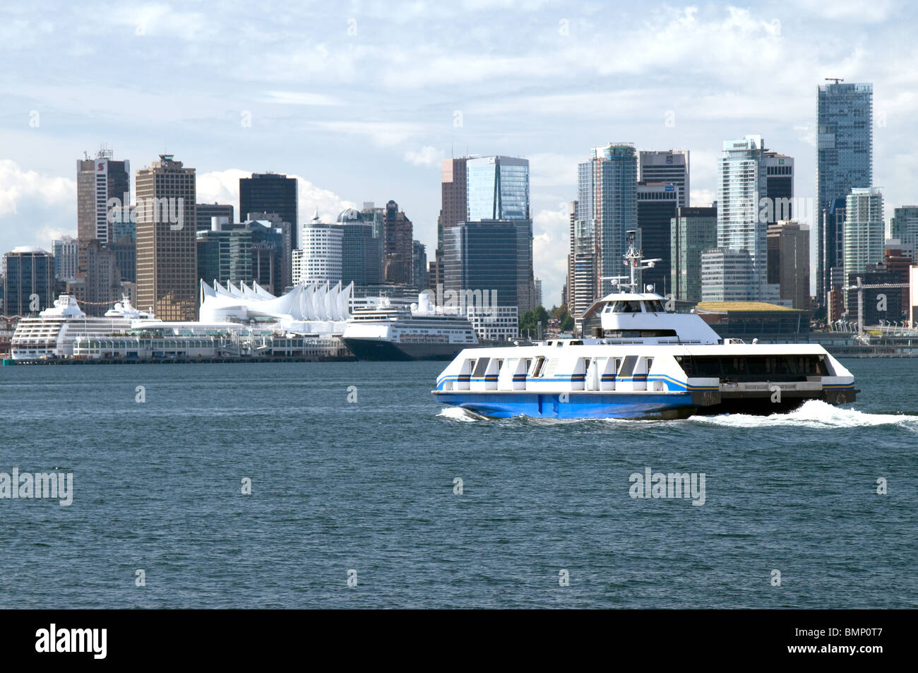 Canada, Vancouver, The Seabus Trans Link Ferry  Linking North Vancouver To Vancouver Downtown Stock Photo