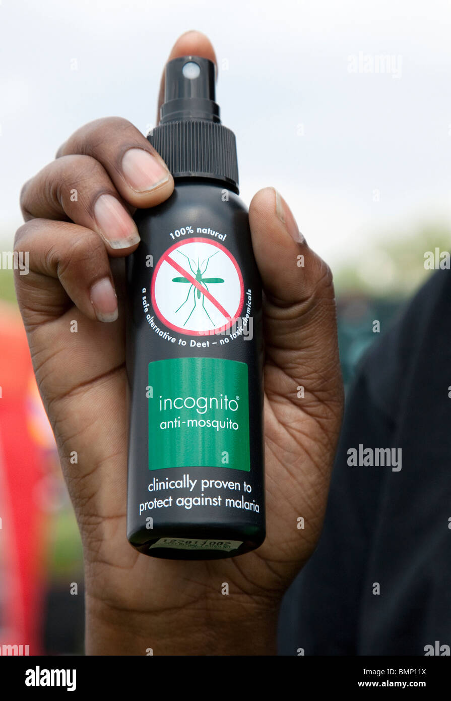 Ecofriendly mosquito repellant spray at Camden Green Fair, London