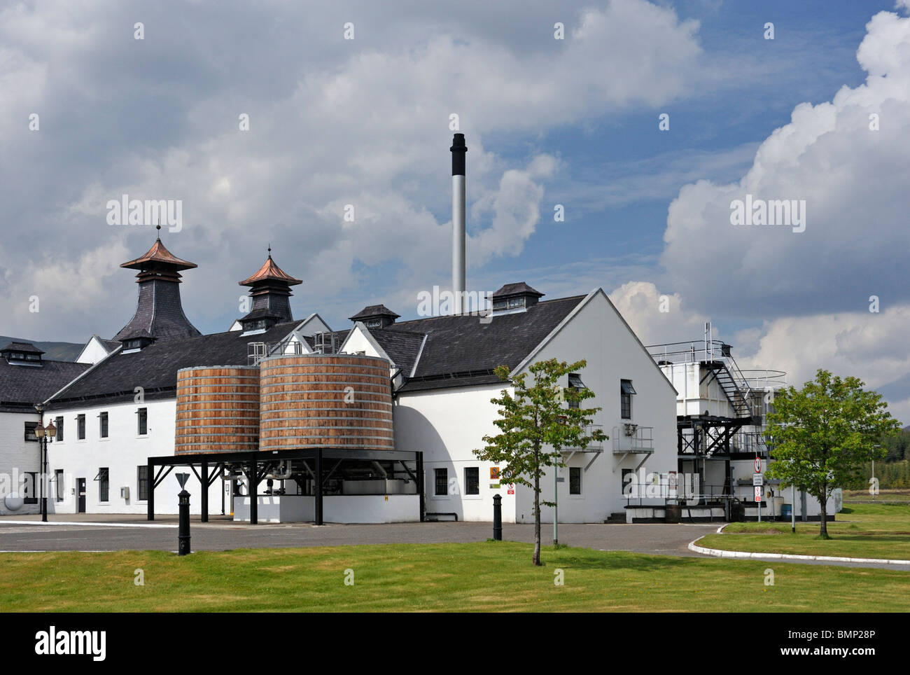 Dalwhinnie Whisky Distillery, Dalwhinnie, Inverness-shire, Scotland, United Kingdom, Europe. Stock Photo