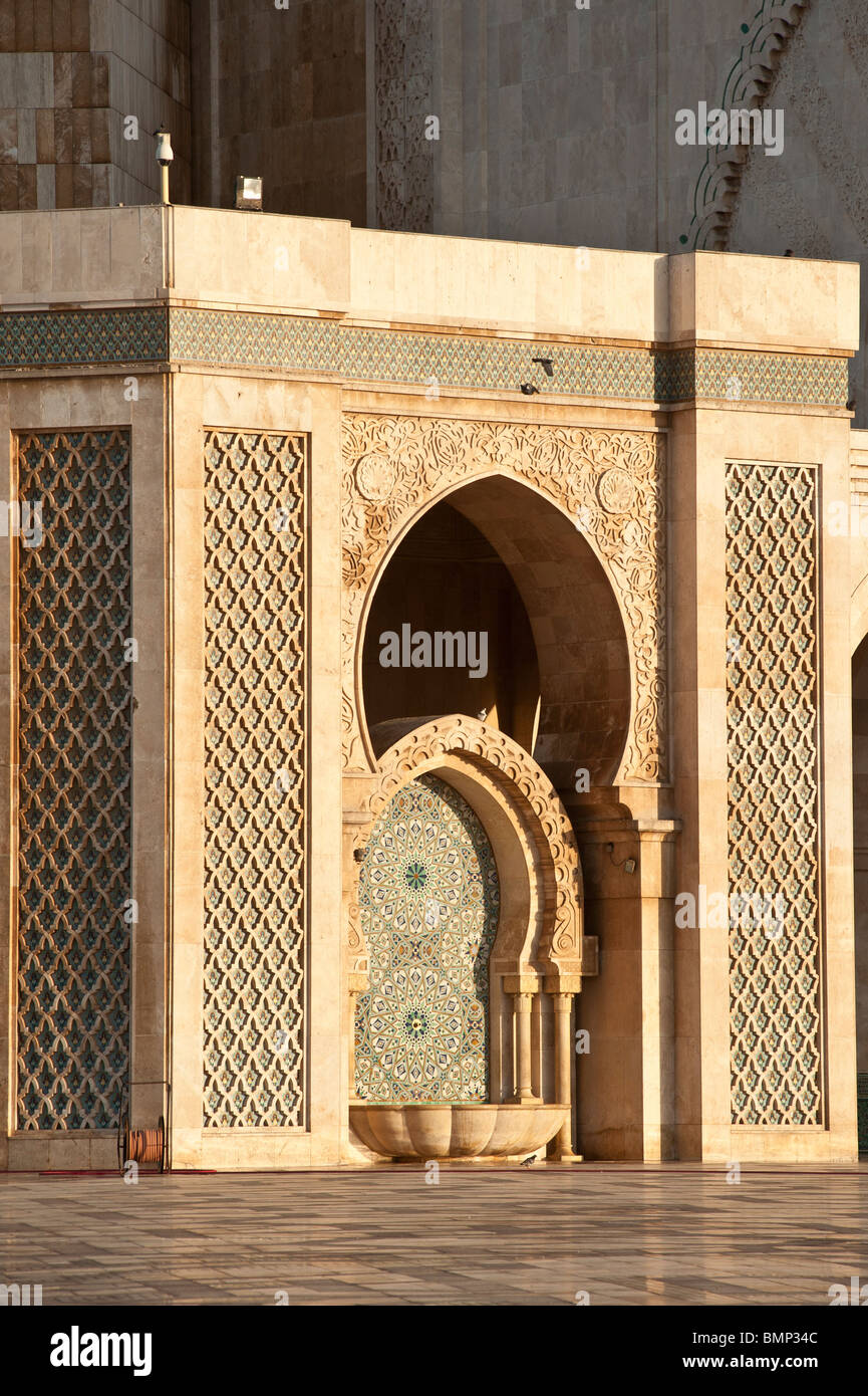 The Hassan II Mosque in Casablanca, Morocco Stock Photo