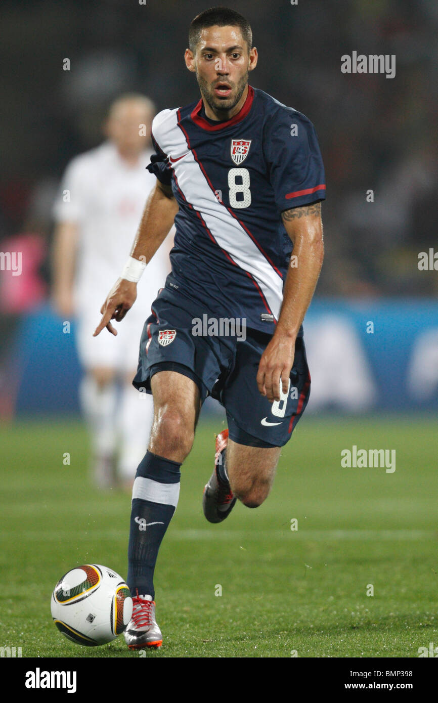 Clint Dempsey of the United States in action during a 2010 FIFA World Cup football match against England June 12, 2010. Stock Photo
