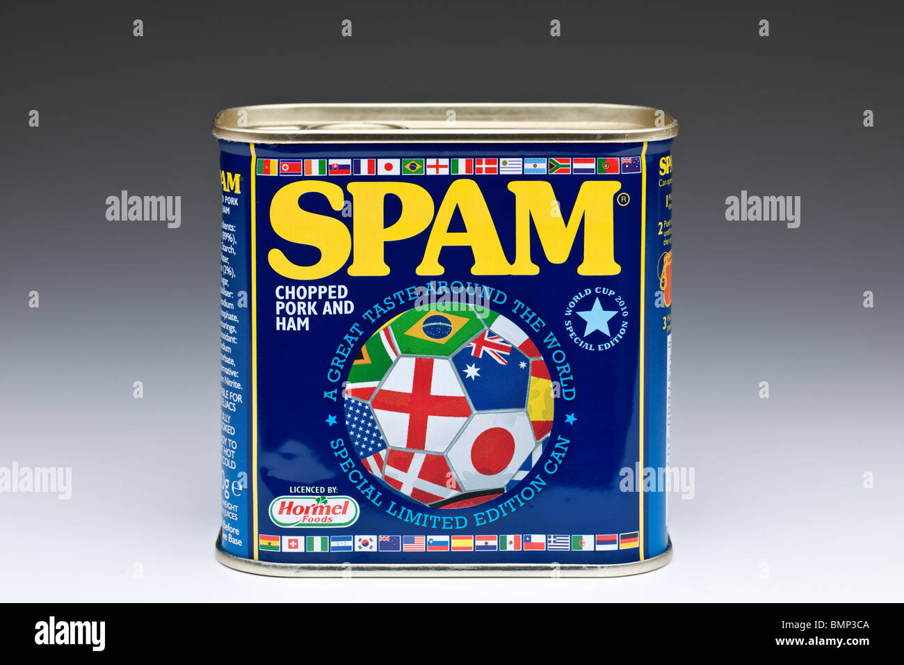 Ring pull can of Spam chopped pork and ham Stock Photo