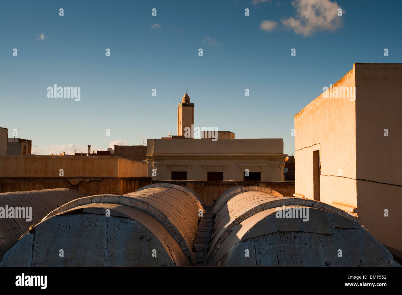 Hammam vaults and minaret of Sihara, Oujda, Oriental region, Morocco