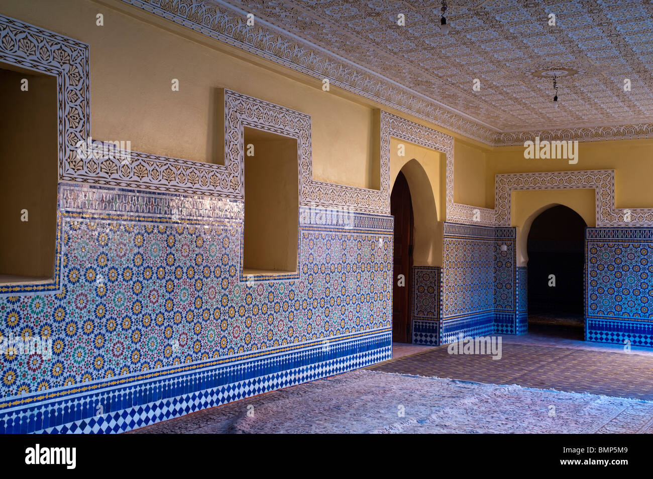 Courtyard, typical house, Oujda, Oriental region, Morocco Stock Photo