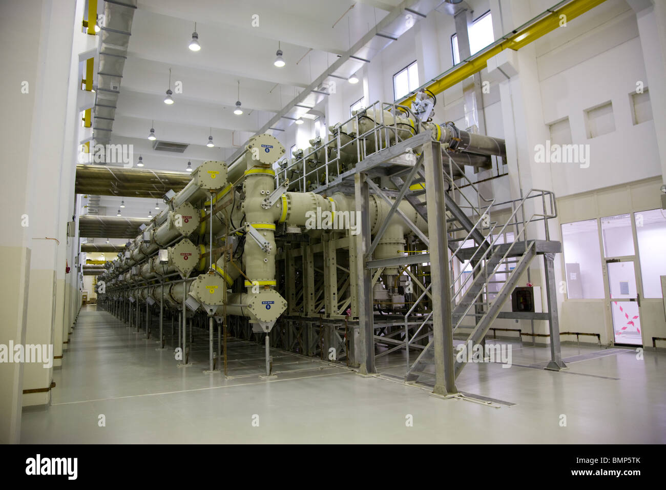 Power Plant generator room generators uae interior Stock Photo Alamy