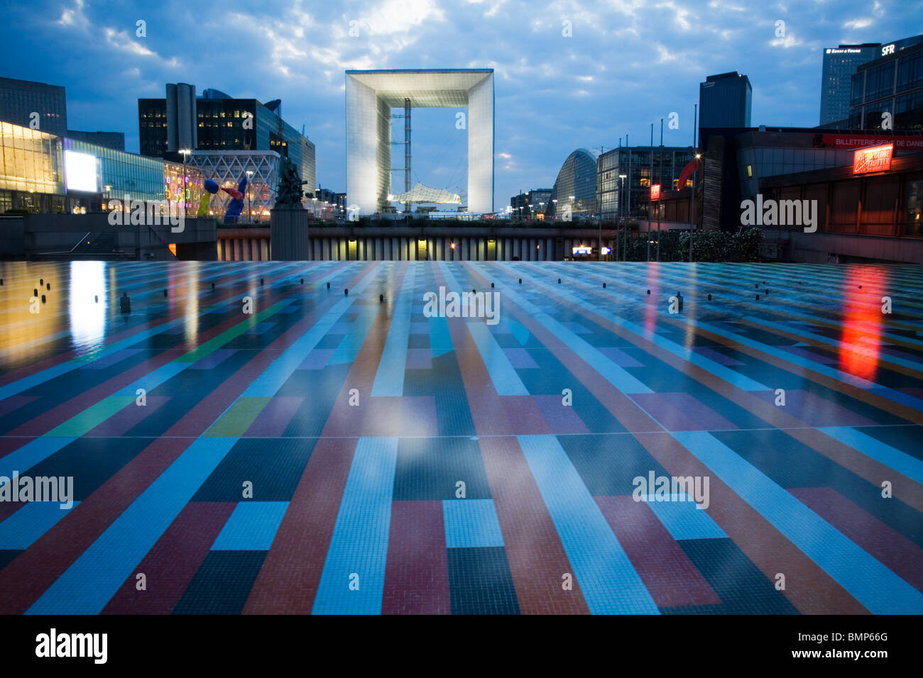 La Grande Arche de La Defense, Paris Stock Photo