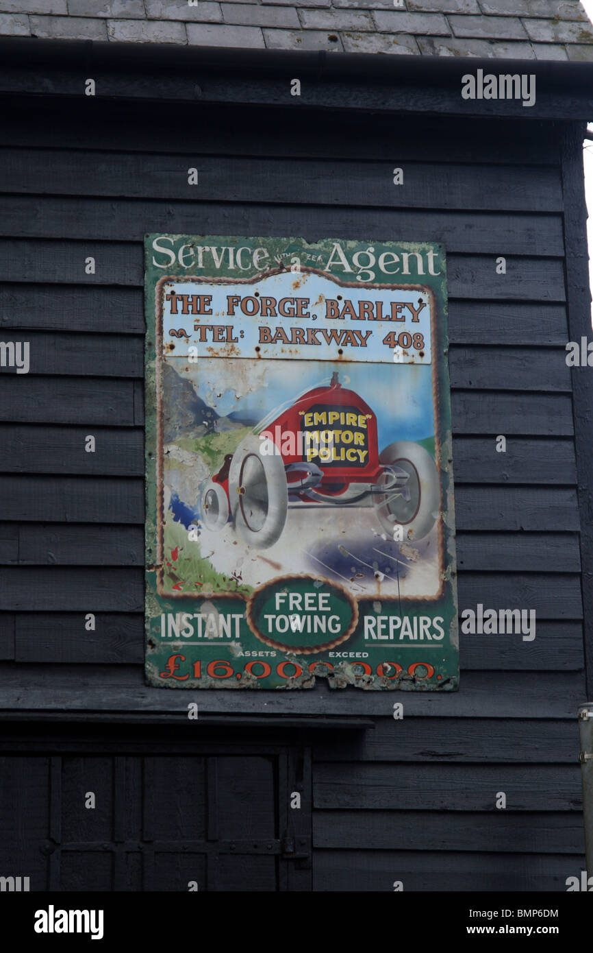 Old metal advertising sign hi-res stock photography and images - Alamy