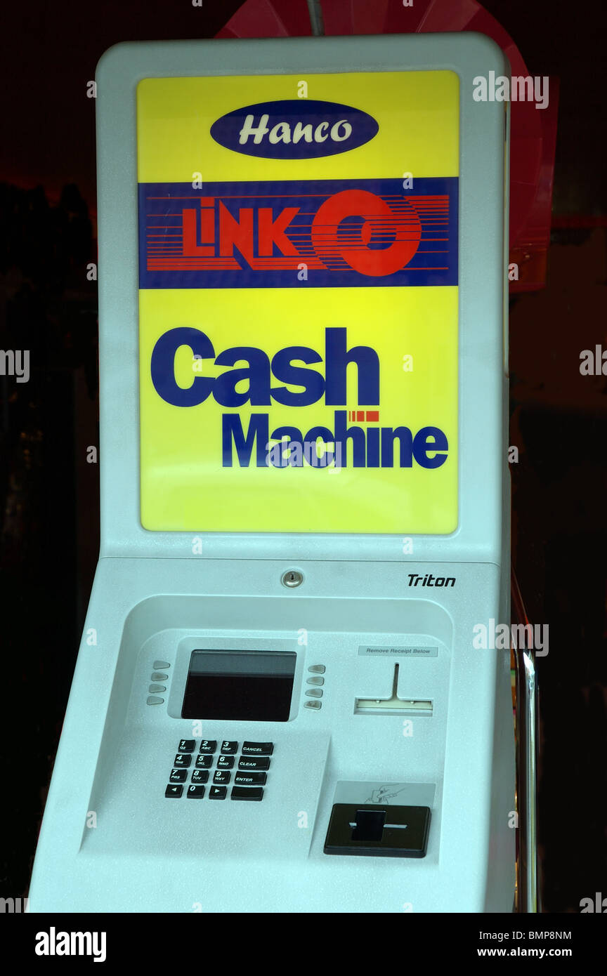 Hanco standalone Link cash machine, England, UK Stock Photo