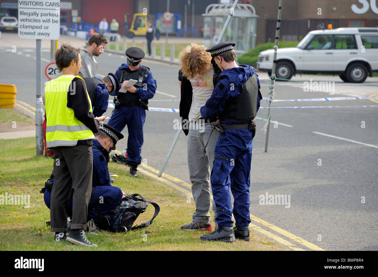 Protesters Blockade Manchester Airport Freight Terminal Manchester UK ...