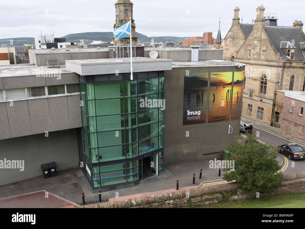 exterior of Inverness Museum and Art Gallery Scotland June 2010 Stock