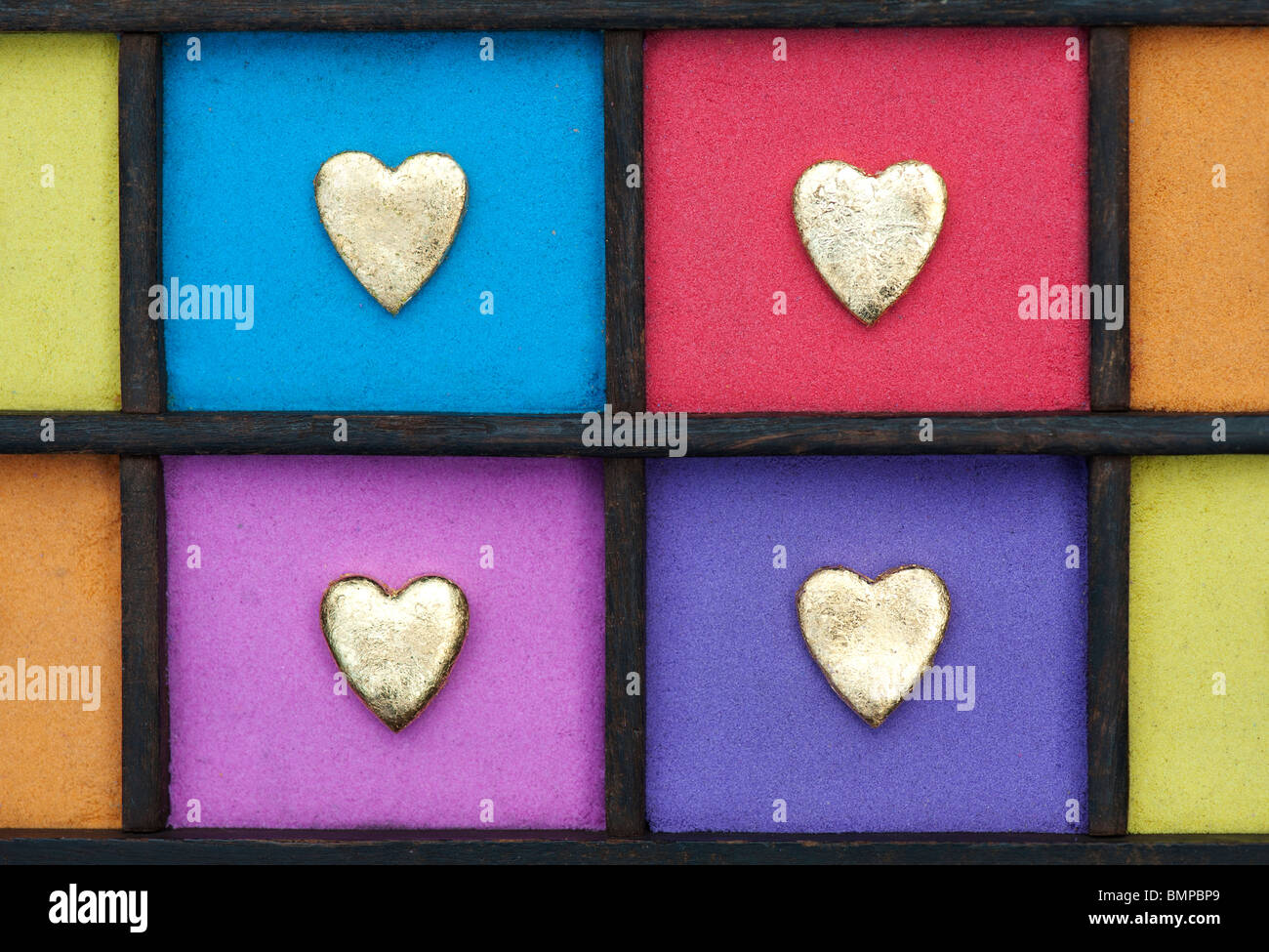 Grid of coloured shapes hi-res stock photography and images - Alamy