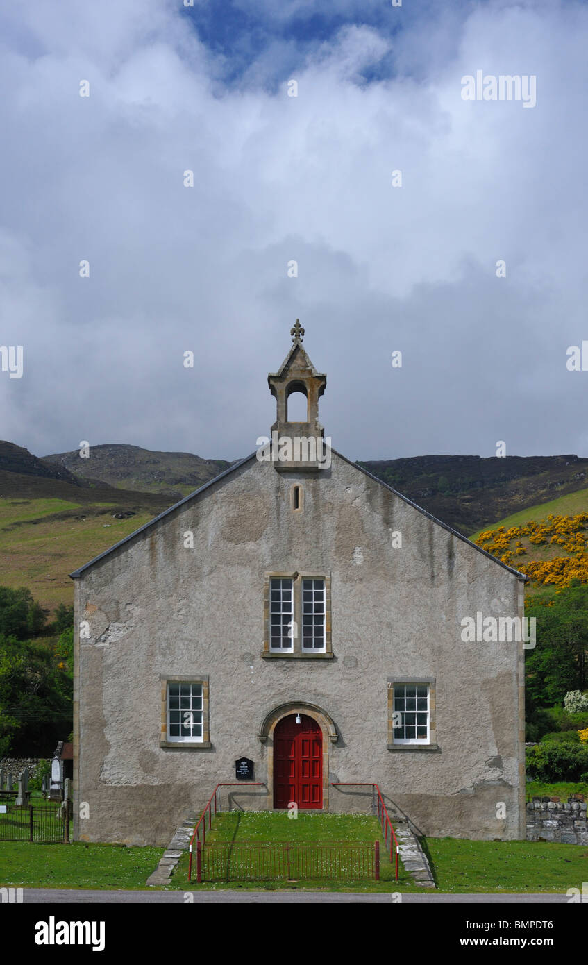 Church of Scotland, Loch Broom, Ross and Cromarty, Scotland, United Kingdom, Europe. Stock Photo