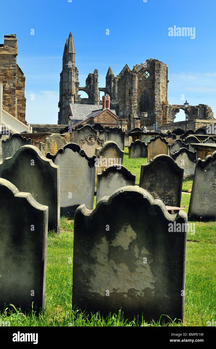 Whitby Abbey North Yorkshire England Stock Photo